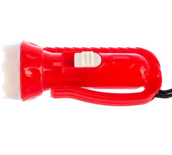 Фонарь, красный, 1LED, линза, 1 режим, 3xAG10, пластик Ultraflash 920-TH 12858