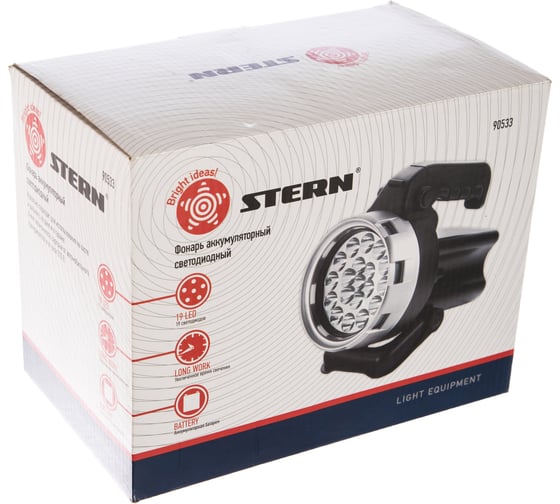 Поисковый фонарик Stern аккумуляторный, 19 светодиодов 90533