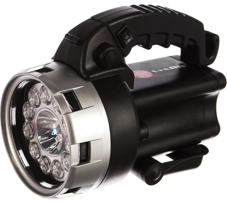Поисковый фонарик Stern аккумуляторный, галоген 25W + 11 светодиодов 90532