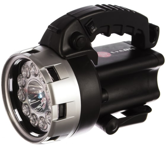 Поисковый фонарик Stern аккумуляторный, галоген 25W + 11 светодиодов 90532 1