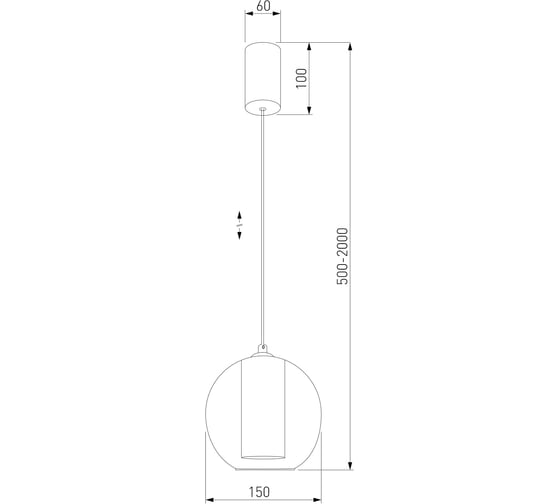 Подвесной светильник Eurosvet 50258/1 led шоколад a064553