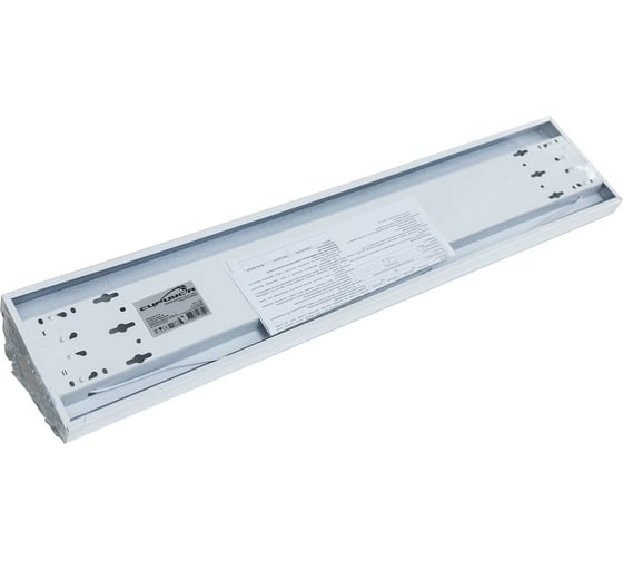 Светильник под LED лампу Сириус А 2x10Вт G13 LU 625x125x45мм IP40 LU-600-2x10W-Base-PR
