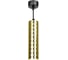 Потолочный светильник FERON ml1888 PRISM на подвесе mr16 35w, 230v, чёрный, золото 55x200, 48669 22