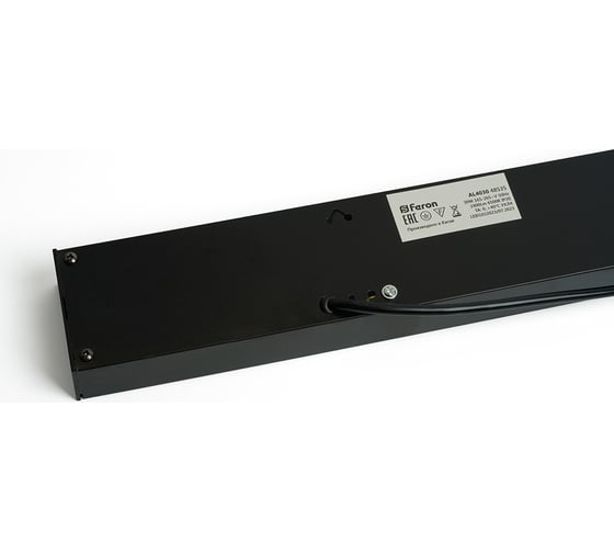 Светодиодный линейный светильник Feron .one al4030 ip20 30w 6500k, рассеиватель матовый в стальном корпусе, черный 1200x35x70мм, 48535