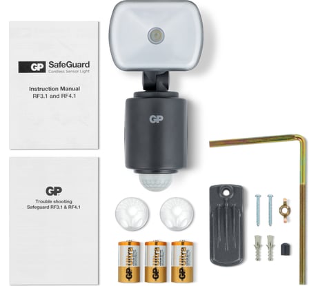 Автономный интеллектуальный прожектор GP Safeguard RF3.1 Black GP LSS7B-2B1
