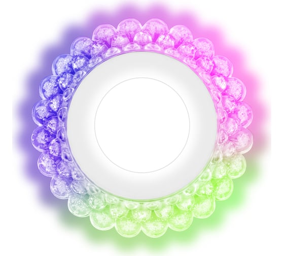 Светодиодный встраиваемый светильник REXANT aurora and sunset ice rgb, с изменяемой цветовой температурой и регулируемой мощностью 4w+rgb 4000 к led 623-003