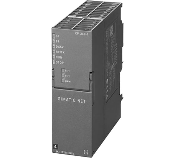 Коммуникационный процесс Siemens SIMATIC NET, CP 343-1 для подключения SIMATIC S7-300 К IND. ETHERNET через ISO И TCP/IP, PROFINET IO-контролер, или PROFINET IO-устройство, ВС 6GK7343-1EX30-0XE0 1