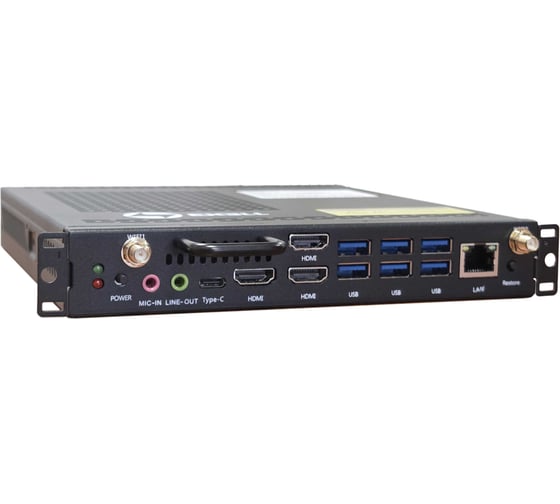 OPS-C компьютер  EXELLTECH i5-13450HX DDR4 8GB SSD 256GB 3HDMI WiFi Win11 Pro (для панелей Exell и Эмеральд) 133799