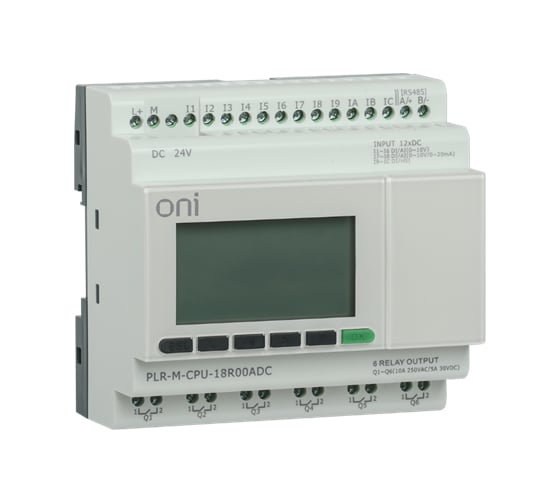 Микро ПЛК ONI PLR-M. CPU DI12/DO06(T) 24В DC PLR-M-CPU-18T00ADC
