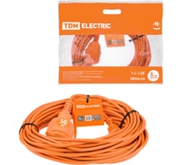 Силовой удлинитель-шнур TDM ELECTRIC УШз16 (штепсельное гнездо, 50м ПВС 3x1,5) SQ1301-0624