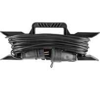 Удлинитель Topfort ПВС 2x0,75 кв.мм. 20м 6А 1 гнездо без заземления, с/загл., IP44 1678893