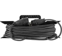 Удлинитель Topfort КГ 2x2,5 кв.мм. 20м 16А 1 гнездо, без заземления, с/загл., IP44 1678899