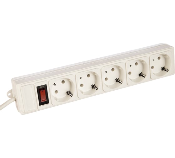 Фильтр-удлинитель Power Cube PC 3м 5р, бел. 10А/2,2кВт PG-B-3M