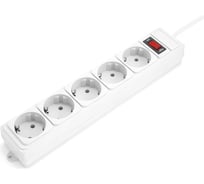 Фильтр-удлинитель Power Cube PC 5м 5р, бел. 10А/2,2кВт PG-B-5M