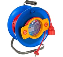 Силовой удлинитель на катушке Power Cube 10 А/2,2 кВт, 40 м, 1 розетка б/з PC-B1-K-40