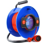 Силовой удлинитель на катушке Power Cube PC-B1-K-50, 10 А/2,2 кВт, 50 м, 1 розетка PC-B1-K-50