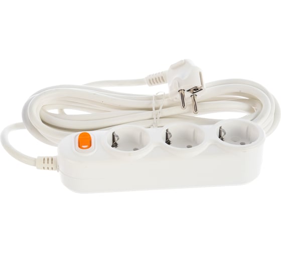 Удлинитель Power Cube PC 5м 3р с/з, с выкл. 16А/3,5кВт PC-Y-6-3S-5