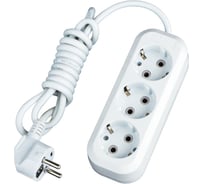 Удлинитель EKF Эксперт 3 гнезда 10м 16А/3.5кВт с заземлением ПВС 3х1 UBA16-310-3-10