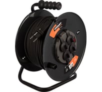 Силовой удлинитель на катушке Gigant 4 гнезда, с заземлением, КГ 3х1,5, 16A, 50м, IP 44 PE-003 (Россия)