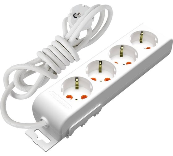Удлинитель MUTLUSAN electric RI-TECH 4 гнезда с заземлением со шторками 3x1,0мм 5м 001 175 414002 05 00