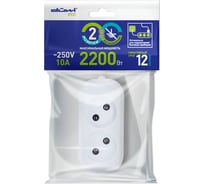 Розеточная колодка duwi 2 гнезда б/з 10A 28630 1