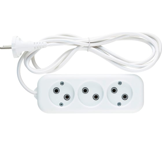 Бытовой удлинитель duwi 3 гнезда, 1,5 м, 32030 2