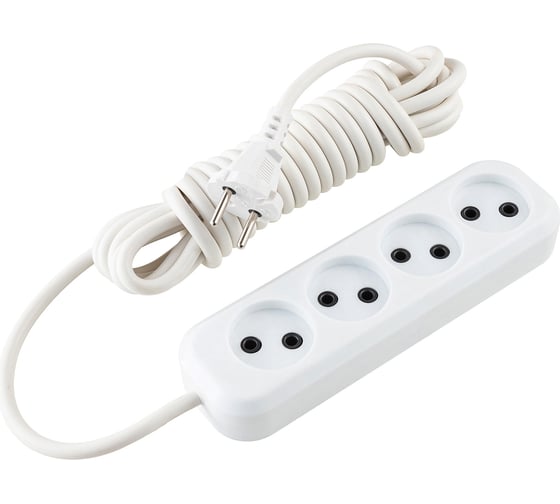 Бытовой удлинитель duwi 4 гнезда, 5 м, 32037 1