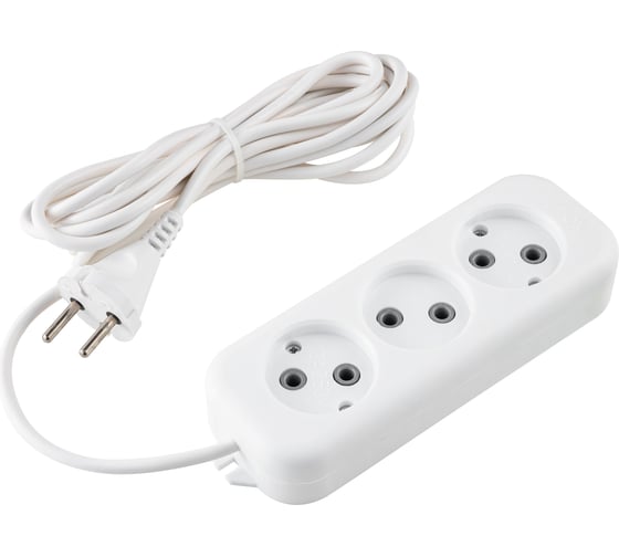 Бытовой удлинитель duwi 3 гнезда, 3 м, 32031 9