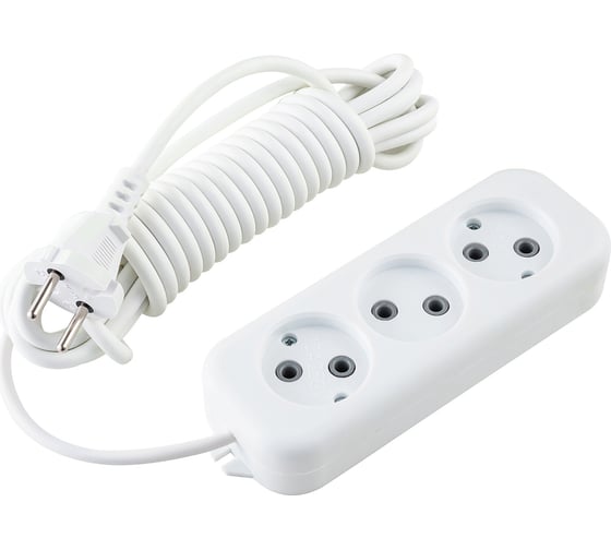 Бытовой удлинитель duwi 3 гнезда, 5 м, 32032 6