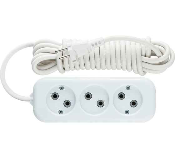 Бытовой удлинитель duwi 3 гнезда, 5 м, 32032 6