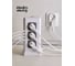 Сетевой фильтр башня idealim 12 розеток, 3 usb, 1typeC, шнур 2 метра Tower-12r-3usb-1typeC-2M-white 6