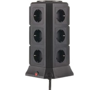 Башня idealim чёрная Tower-12r-5usb-2M-black