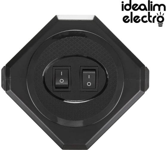 Башня idealim чёрная Tower-12r-5usb-2M-black