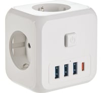 Куб idealim белый Cube-3r-3usb-1typeC-white