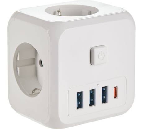 Куб idealim белый Cube-3r-3usb-1typeC-white