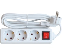 Удлинитель IN HOME 3GS-3-SMART 3-х местный c выключателем 10А с заземлением 3м 8433 4690612010373