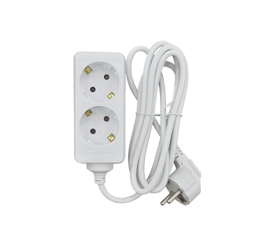 Удлинитель IN HOME 2G-2-SMART 2-х местный 10А с заземлением 2м 8322 4690612013787