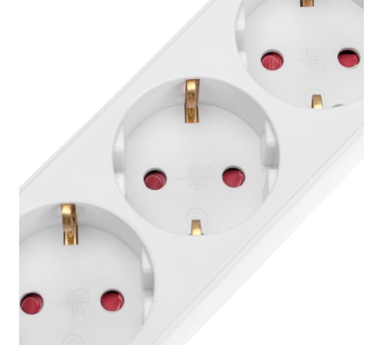 Удлинитель REXANT STANDARD 3 гнезда, 3х1,0мм2, с/з, с выключателем, 2 USB, 3 м, белый 13-4016