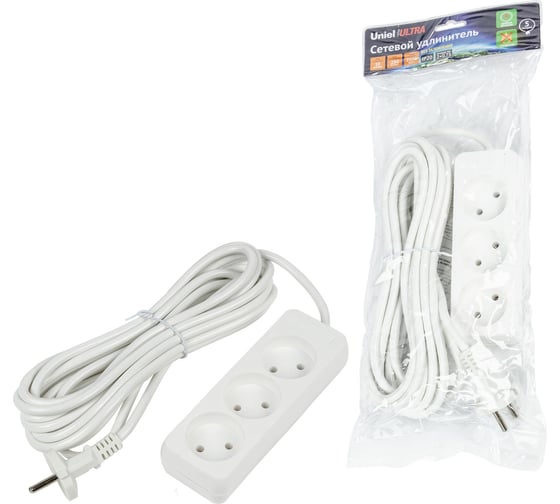 Удлинитель Uniel S-CU3-5 WHITE UL-00009984