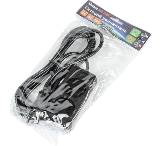 Удлинитель Uniel S-CU2-3 BLACK UL-00009976