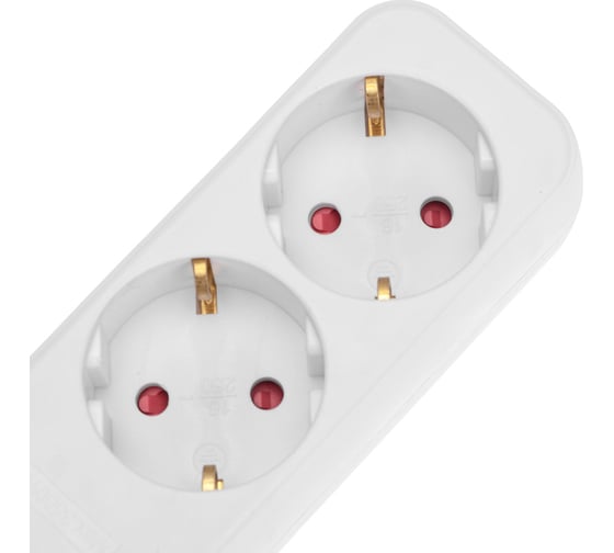 Удлинитель REXANT STANDARD 3 гнезда, 3х1,0мм2, с/з, с выключателем, 2 USB, 1,5м, белый 13-4015
