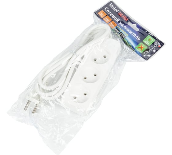 Удлинитель Uniel S-CU3-1,5 WHITE UL-00009979