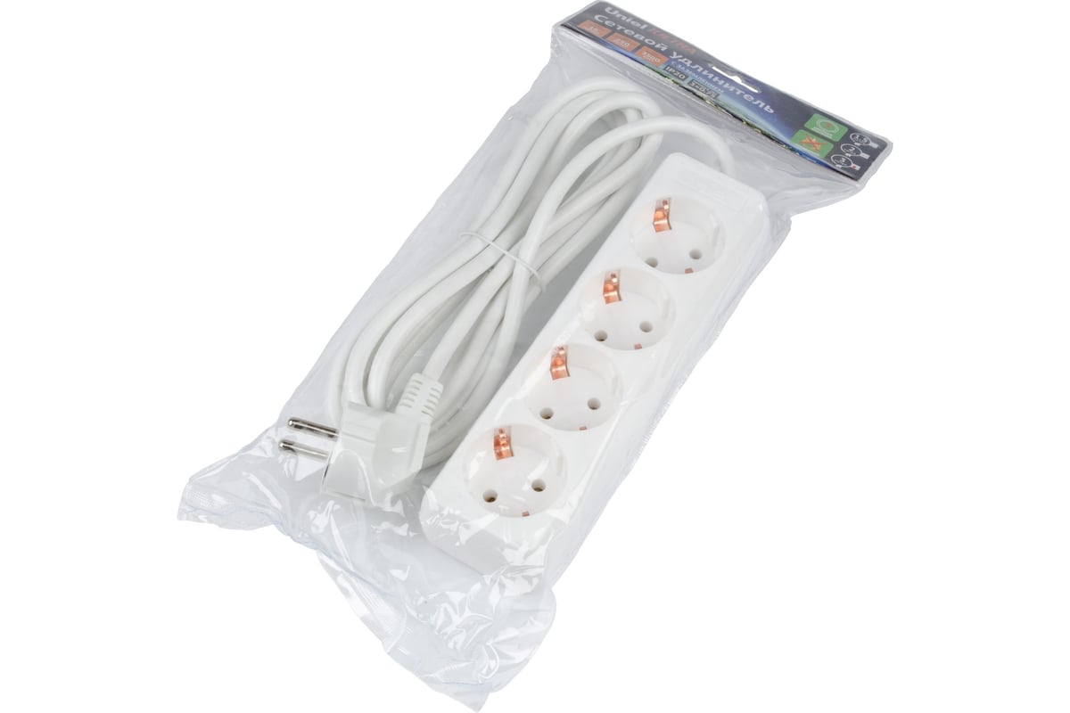 Удлинитель Uniel S-GCU4-3 WHITE UL-00010006 - выгодная цена, отзывы ...