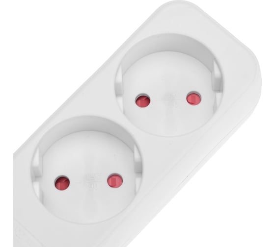 Удлинитель REXANT standard 4 гнезда, 5м, 2x1,0мм2, б/з, белый 13-4025