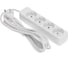 Удлинитель REXANT standard 4 гнезда, 3м, 2x1,0мм2, б/з, белый 13-4024 2