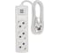 Удлинитель REXANT PREMIUM 3 гнезда, 3х1,5мм2, с/з, 2 USB, белый, 1,5 м 13-4109 4