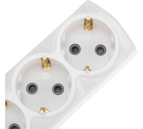 Удлинитель REXANT PREMIUM 3 гнезда, 3x1,5мм2, с/з, 2 USB, 5 м, белый 13-4111