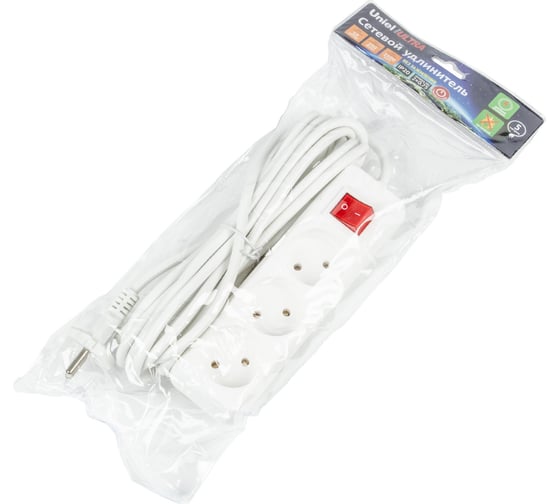 Удлинитель Uniel S-CU3-5B WHITE UL-00009996