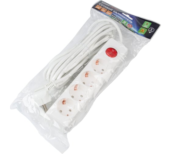 Удлинитель Uniel S-GCU4-5B WHITE UL-00010024
