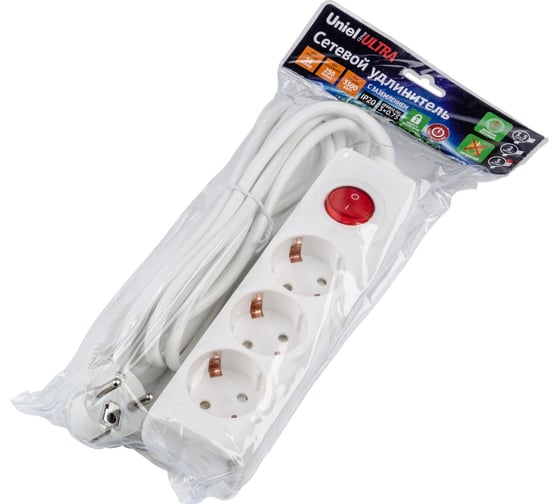 Удлинитель Uniel S-GCU3-3B WHITE UL-00010016